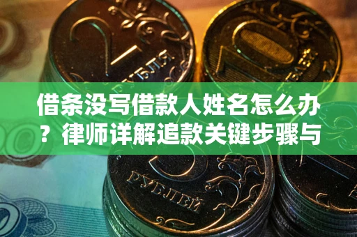 北京借条没写借款人姓名怎么办？律师详解追款关键步骤与证据链构建