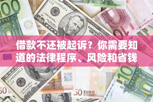 北京借款不还被起诉？你需要知道的法律程序、风险和省钱技巧