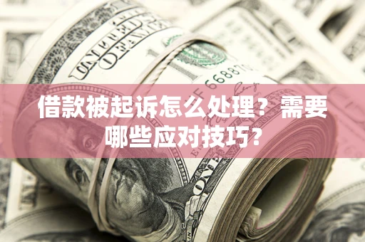 北京借款被起诉怎么处理？需要哪些应对技巧？